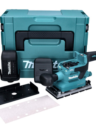 Makita DBO 380 ZJ Ponceuse vibrante sans fil 18 V - 93 x 185 mm - Brushless  + Makpac - sans batterie, sans chargeur