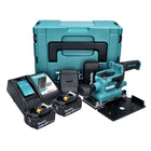 Ponceuse orbitale sur batterie Makita DBO 380 RMJ 18 V 93 x 185 mm sans balais + 2x batteries 4,0 Ah + chargeur + Makpac