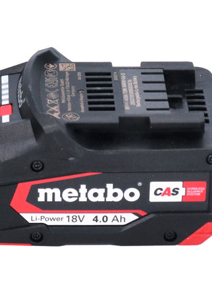 Metabo Batterie Li-Power 4,0Ah 18V CAS Li-Ion (625027000) avec indicateur de niveau de charge - successeur de 625591000