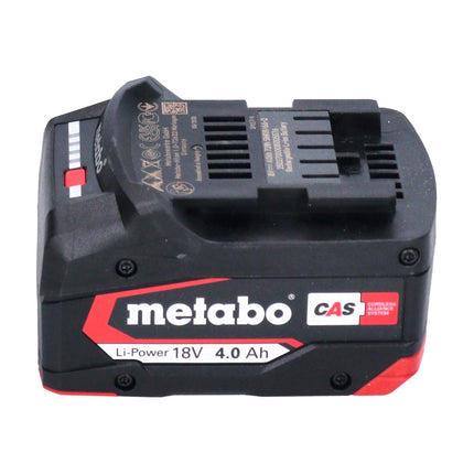 Metabo Batterie Li-Power 4,0Ah 18V CAS Li-Ion (625027000) avec indicateur de niveau de charge - successeur de 625591000