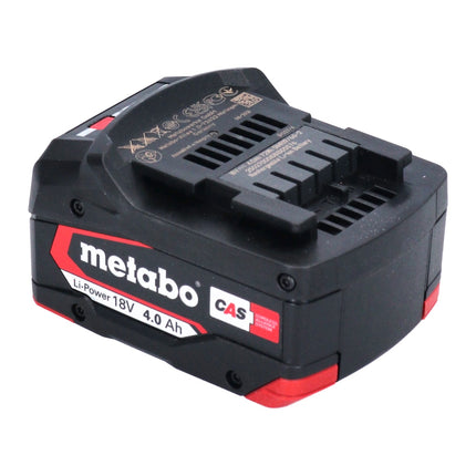 Metabo Batterie Li-Power 4,0Ah 18V CAS Li-Ion (625027000) avec indicateur de niveau de charge - successeur de 625591000