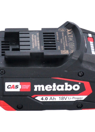 Metabo Batterie Li-Power 4,0Ah 18V CAS Li-Ion (625027000) avec indicateur de niveau de charge - successeur de 625591000