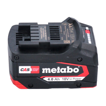 Metabo Batterie Li-Power 4,0Ah 18V CAS Li-Ion (625027000) avec indicateur de niveau de charge - successeur de 625591000