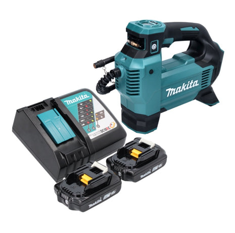 Makita DMP 181 RA Compresseur sans fil 18 V 11,1 bar + 2x batterie 2,0 Ah + chargeur