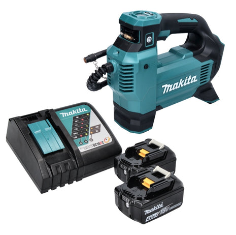 Makita DMP 181 RM Compresseur à batterie 18 V 11,1 bar + 2x batterie 4,0 Ah + chargeur