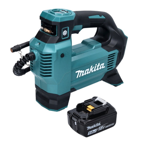 Makita DMP181T1 Compresseur/Gonfleur sans fil 11,1 bar 18V + 1x Batterie 5,0 Ah - sans chargeur