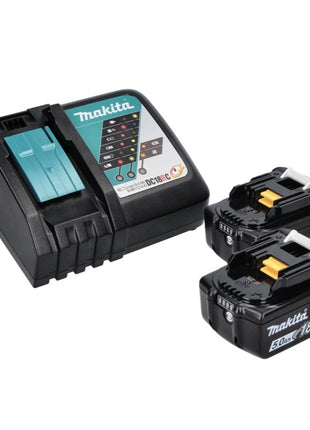 Compresor de batería Makita DMP 181 RT 18 V 11,1 bar + 2x baterías 5,0 Ah + cargador