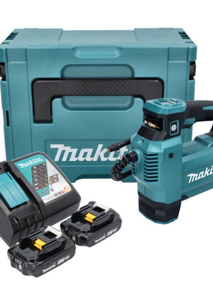 Makita DMP 181 RAJ Compresseur sans fil 18 V 11,1 bar + 2x batterie 2,0 Ah + chargeur + Makpac