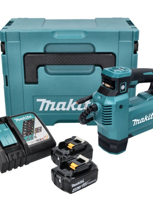 Compresor de batería Makita DMP 181 RMJ 18 V 11,1 bar + 2x baterías 4,0 Ah + cargador + Makpac