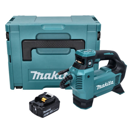 Makita DMP 181 G1J Gonfleur sans fil 11,1 bar 18 V + 1x Batterie 6,0Ah + Coffret Makpac - sans chargeur