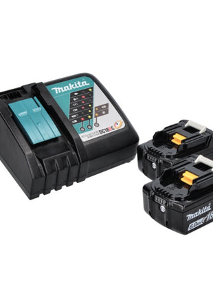 Makita DMP 181 RGJ Gonfleur sans fil 11,1 bar 18 V + 2x Batteries 6,0Ah + Chargeur + Coffret Makpac