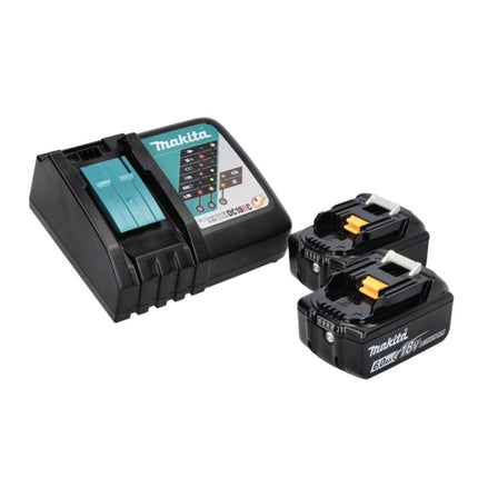 Makita DMP 181 RGJ Gonfleur sans fil 11,1 bar 18 V + 2x Batteries 6,0Ah + Chargeur + Coffret Makpac
