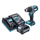 Makita DF 002 GD1 Perceuse-visseuse sans fil 40 V max. 64 Nm Brushless XGT + 1x Batterie 2,5 Ah + Chargeur