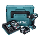 Makita DF 002 GD101 Perceuse-visseuse sans fil 40 V maxi 64 Nm brushless XGT + 1x Batterie 2,5 Ah + Chargeur + Coffret Makpac