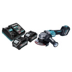 Makita GA 023 GM2 Meuleuse d'angle sans fil 40 V max. 125 mm Brushless XGT + 2x batterie 4,0 Ah + chargeur