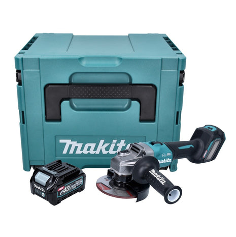 Makita GA 023 GD101 Akku Winkelschleifer 40 V max. 125 mm Brushless XGT + 1x Akku 2,5 Ah + Makpac - ohne Ladegerät