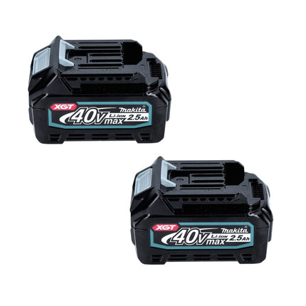 Makita Power Source Kit 40 V max ( 191L76-1 ) avec 2x BL 4025 batterie 2,5 Ah + DC 40 RA chargeur rapide XGT LXT