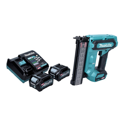 Makita FN 001 GD2 Cloueur à tête refoulante sans fil 40 V max XGT brushless + 2x Batteries 2,5 Ah + Chargeur