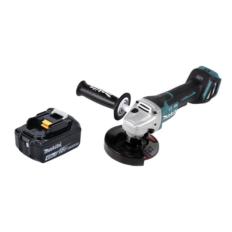 Amoladora angular a batería Makita DGA 517 M1 18 V 125 mm sin escobillas + 1x batería 4,0 Ah - sin cargador