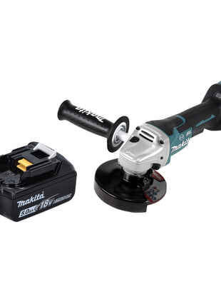 Makita DGA 517 T1 Meuleuse d'angle sans fil 18 V 125 mm Brushless + 1x batterie 5,0 Ah - sans chargeur