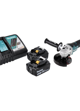 Makita DGA 517 RT Meuleuse d'angle sans fil 18 V 125 mm Brushless + 2x batterie 5,0 Ah + chargeur