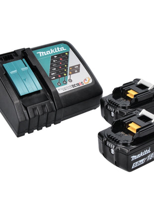 Makita DGA 517 RT Meuleuse d'angle sans fil 18 V 125 mm Brushless + 2x batterie 5,0 Ah + chargeur