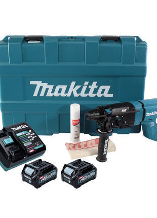 Makita HR 007 GD201 Akku Kombihammer 40 V max. 3,0 J SDS plus XGT + 2x Akku 2,5 Ah + Ladegerät + Koffer