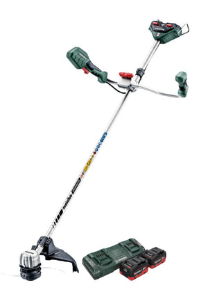 Desbrozadora de batería Metabo FSB 36-18 LTX BL 40 36 V (2x 18 V) bimando sin escobillas + 2x batería 5,5 Ah + cargador doble