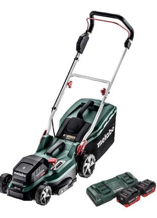 Metabo RM 36-18 LTX BL 36 Akku Rasenmäher 36 V ( 2x 18 V ) LTX Brushless + 2x Akku 8,0 Ah + Doppelladegerät - Toolbrothers