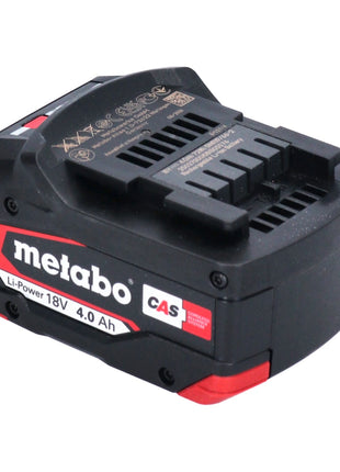 Juego de baterías Metabo 2x Li-Power batería 18 V 4,0 Ah CAS Li-Ion (2x 625027000) con indicador de nivel de carga