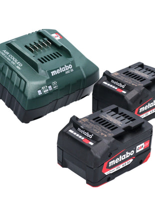 Metabo Basis Set 2x Li-Power Akkupack 18 V 4,0 Ah CAS Li-Ion Akku ( 2x 625027000 ) + ASC 55 Ladegerät ( 627044000 )