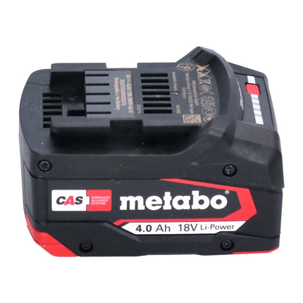 Metabo Set de base 2x Batteries Li-Power 4,0 Ah 18V CAS Li-Ion + Chargeur ASC 55 (2x 625027000) (‭627378000‬)