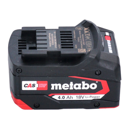 Metabo Set de base 4x Batteries Li-Power 4,0 Ah 18V CAS Li-Ion + Chargeur ASC 55 (4x 625027000) (627044000)