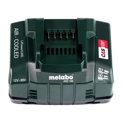 Metabo Set de base 4x Batteries Li-Power 4,0 Ah 18V CAS Li-Ion + Chargeur rapide ASC 145 (2x 625027000) (‭627378000‬)
