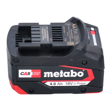 Metabo Set de base 2x batterie Li-Power 18 V 4,0 Ah CAS Li-Ion ( 2x 625027000 ) + ASC 145 DUO double chargeur rapide ( 627495000 )