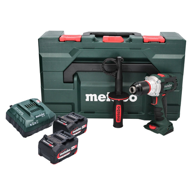 Metabo BS 18 LTX BL I perceuse-visseuse sans fil 18 V 120 Nm sans balais (602358500) + 2x batterie 4,0 Ah + chargeur + métaBOX