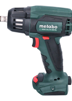 Metabo SSW 18 LTX 400 BL akumulatorowy klucz udarowy 18 V 400 Nm 1/2" ( 602205500 ) bezszczotkowy + 2x akumulator 4,0 Ah + ładowarka + metaBOX