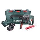 Metabo KHA 18 LTX Marteau sans fil 2,2 J 18V SDS Plus + 2x Batteries 4,0 Ah + Chargeur + Coffret MetaBOX  (600210500)