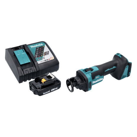 Makita DCO 181 RA1 Trancheuse rotative sans fil 18 V 32000 tr/min Brushless + 1x batterie 2,0 Ah + chargeur