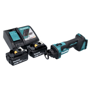 Makita DCO 181 RG Affleureuse plaque de plâtre sans fil 32000 tr/min Brushless 18V + 2x Batteries 6,0 Ah + Chargeur