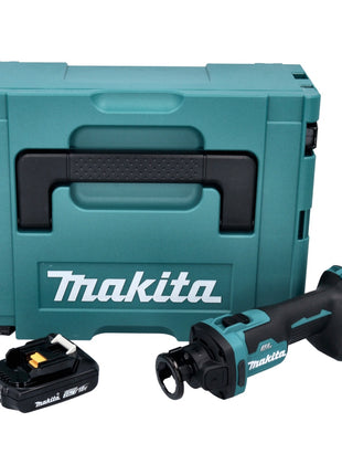 Makita DCO 181 A1J Trancheuse rotative sans fil 18 V 32000 tr/min Brushless + 1x batterie 2,0 Ah + Makpac - sans chargeur