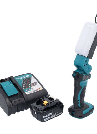 Makita DML801RT1X Lampe LED de travail sans fil 240 lm 18 V + 1x Batterie 5,0 Ah + Chargeur + Diffuseur