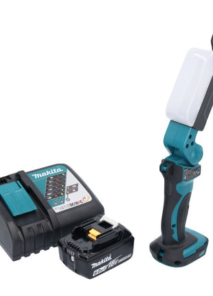 Makita DML 801 RG1 X Lámpara de trabajo con batería LED 18 V 240 lm + difusor + 1x batería 6,0 Ah + cargador