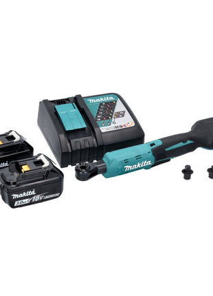 Makita DWR 180 RF Visseuse à cliquet sans fil 18 V 47,5 Nm 1/4'' 3/8'' + 2x batterie 3,0 Ah + chargeur