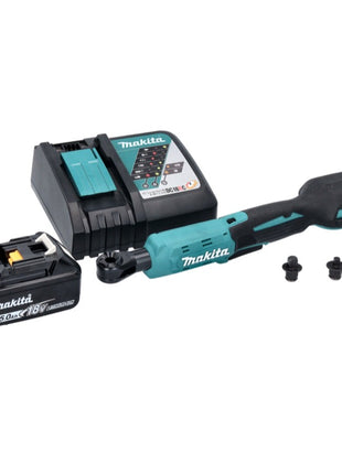 Makita DWR 180 RT1 Visseuse à cliquet sans fil 18 V 47,5 Nm 1/4'' 3/8'' + 1x batterie 5,0 Ah + chargeur