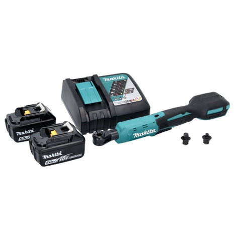 Makita DWR 180 RT destornillador de carraca inalámbrico 18 V 47,5 Nm 1/4" 3/8" + 2x baterías 5,0 Ah + cargador