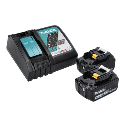 Makita DWR 180 RT Visseuse à cliquet sans fil 18 V 47,5 Nm 1/4'' 3/8'' + 2x batterie 5,0 Ah + chargeur