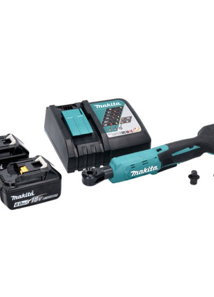 Makita DWR 180 RG Visseuse à cliquet sans fil 18 V 47,5 Nm 1/4'' 3/8'' + 2x batterie 6,0 Ah + chargeur