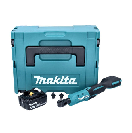 Makita DWR 180 F1J Visseuse à cliquet sans fil 18 V 47,5 Nm 1/4'' 3/8'' + 1x batterie 3,0 Ah + Makpac - sans chargeur