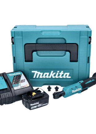 Makita DWR 180 RF1J Visseuse à cliquet sans fil 18 V 47,5 Nm 1/4'' 3/8'' + 1x batterie 3,0 Ah + chargeur + Makpac